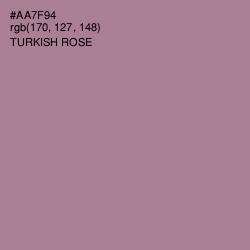 #AA7F94 - Turkish Rose Color Image
